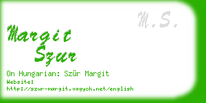 margit szur business card